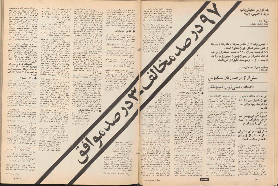 بلوای تحریم «دامن خیلی کوتاه» در تهران سال ۱۳۴۶ / نتیجه ی عجیب نظرسنجی سر چهارراه های پر رفت و آمد