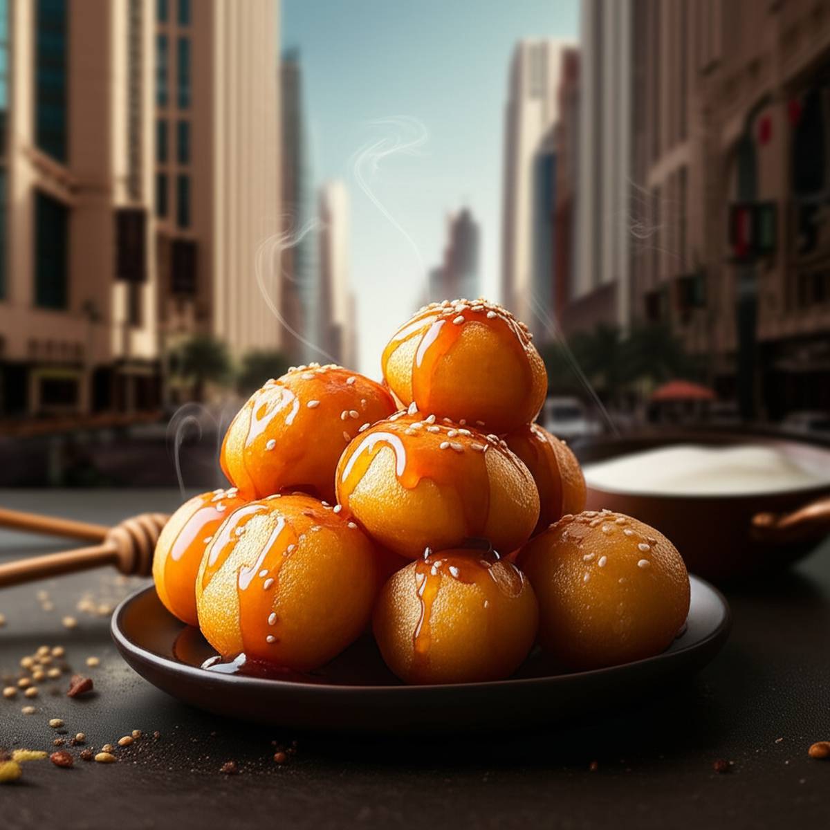 لگیمات (Lugaimat): شیرینی محبوب و غذای خیابانی دبی