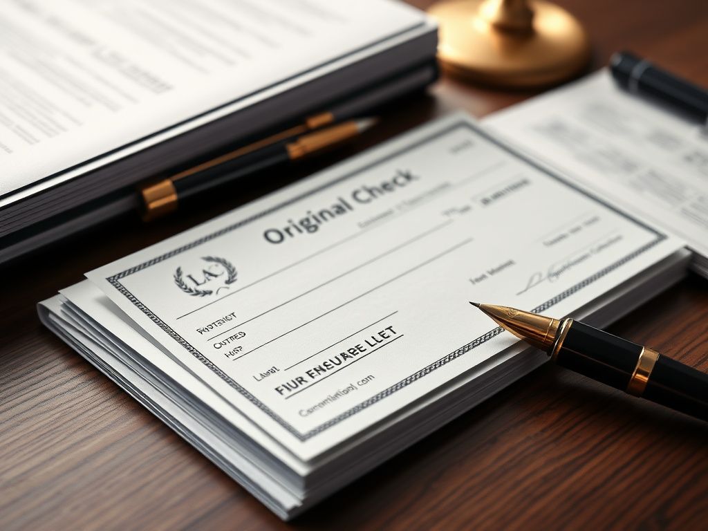 اصل چک دریافت شد: راهنمای نکات حقوقی و اداری