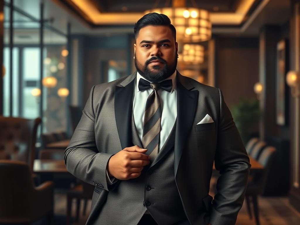 شلوار | استایل لباس رسمی مناسب مردان سایز بزرگ چگونه باشد؟