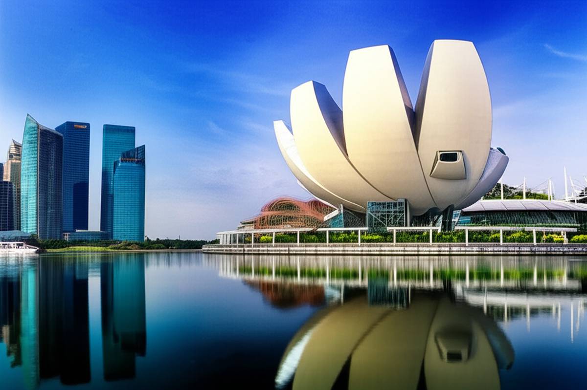 معماری موزه هنر و علم سنگاپور – بررسی کامل طراحی و ساخت