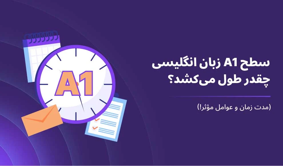 یادگیری سطح A1 زبان انگلیسی چقدر طول می‌کشد؟