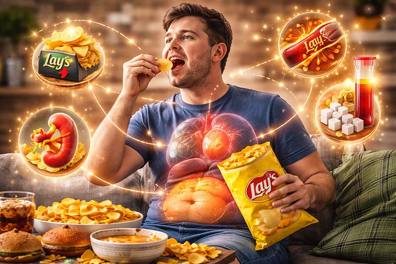 بیماری | افزایش وزن آیا چیپس چاقکننده است؟ بررسی علمی تأثیر چیپس بر بدن
